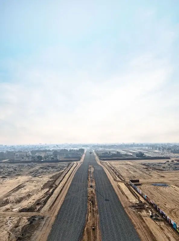 Main boulevard, aerial view